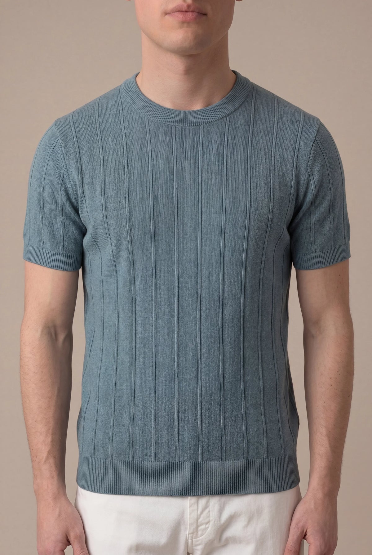 CAMISETA AZUL CLARO ELEGANTE