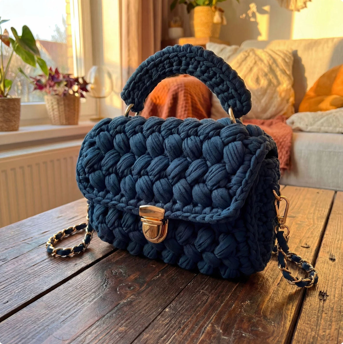 ITZEL - BOLSO CROCHET TEXTURIZADO A MANO