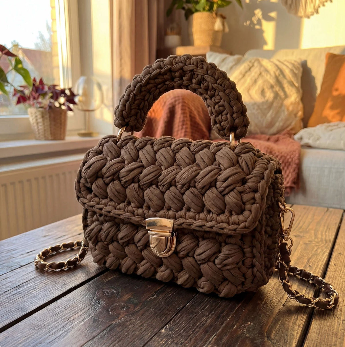 ITZEL - BOLSO CROCHET TEXTURIZADO A MANO