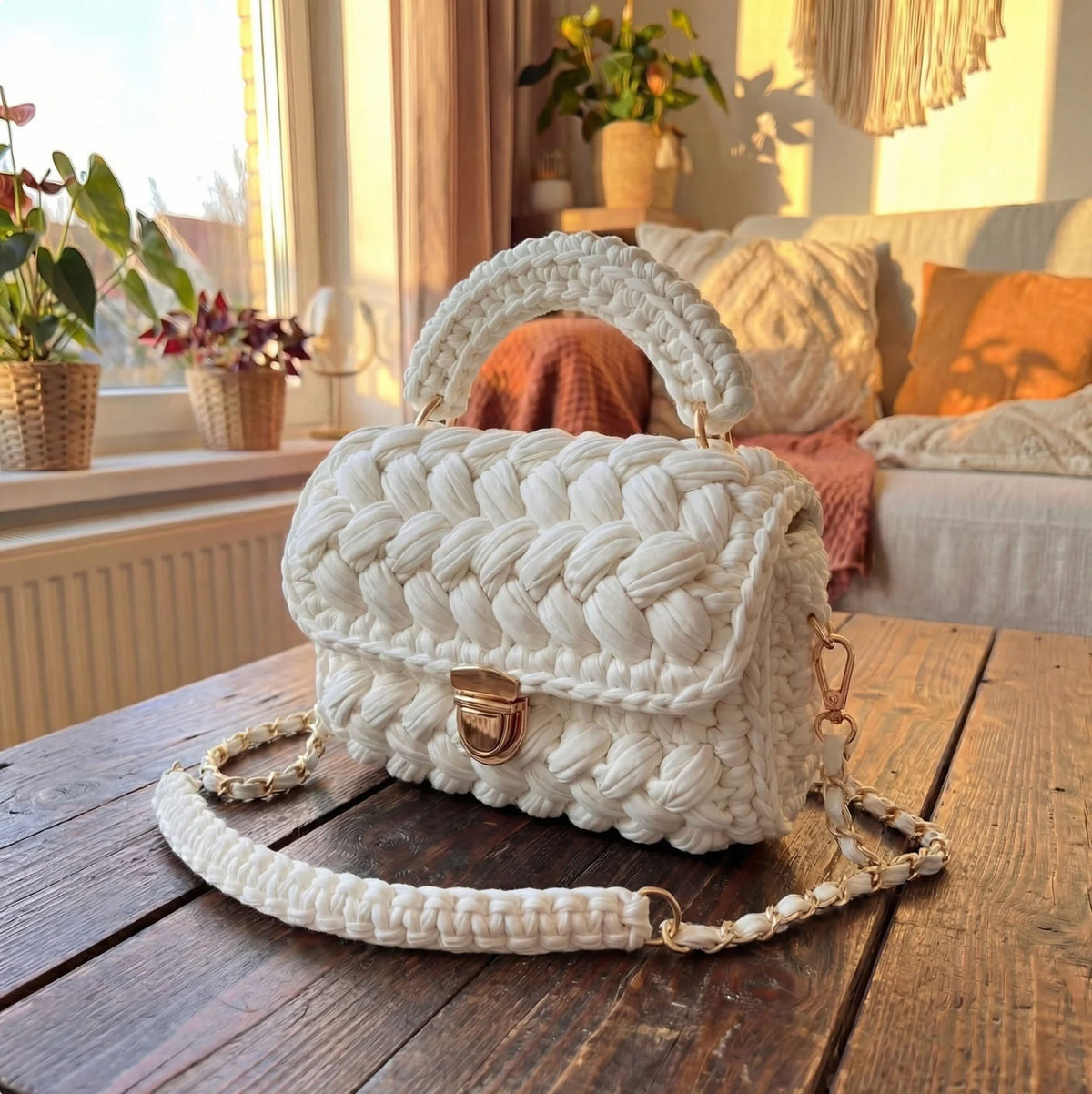 ITZEL - BOLSO CROCHET TEXTURIZADO A MANO