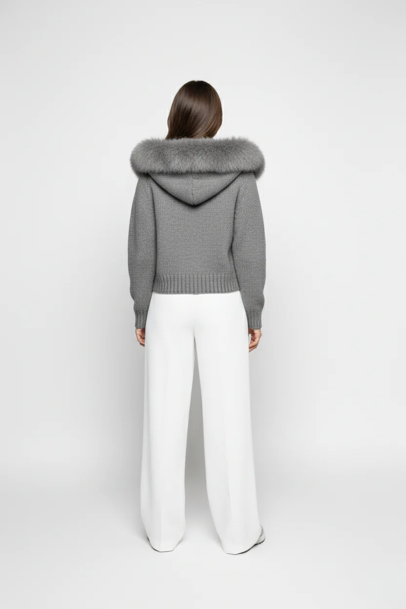 LUNA SOFT - JERSEY CON CREMALLERA Y CUELLO DE PELUCHE