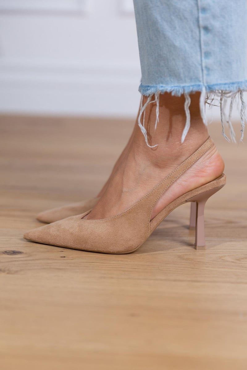 ALMA - ELEGANTES ZAPATOS SLINGBACK NUDE