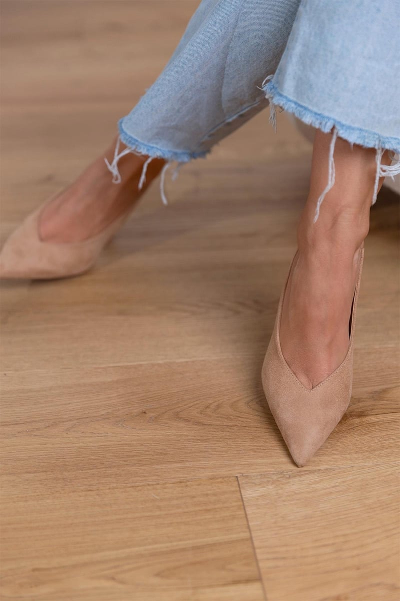 ALMA - ELEGANTES ZAPATOS SLINGBACK NUDE
