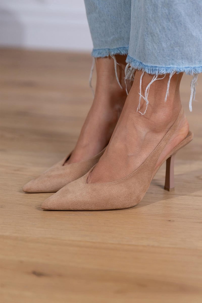ALMA - ELEGANTES ZAPATOS SLINGBACK NUDE