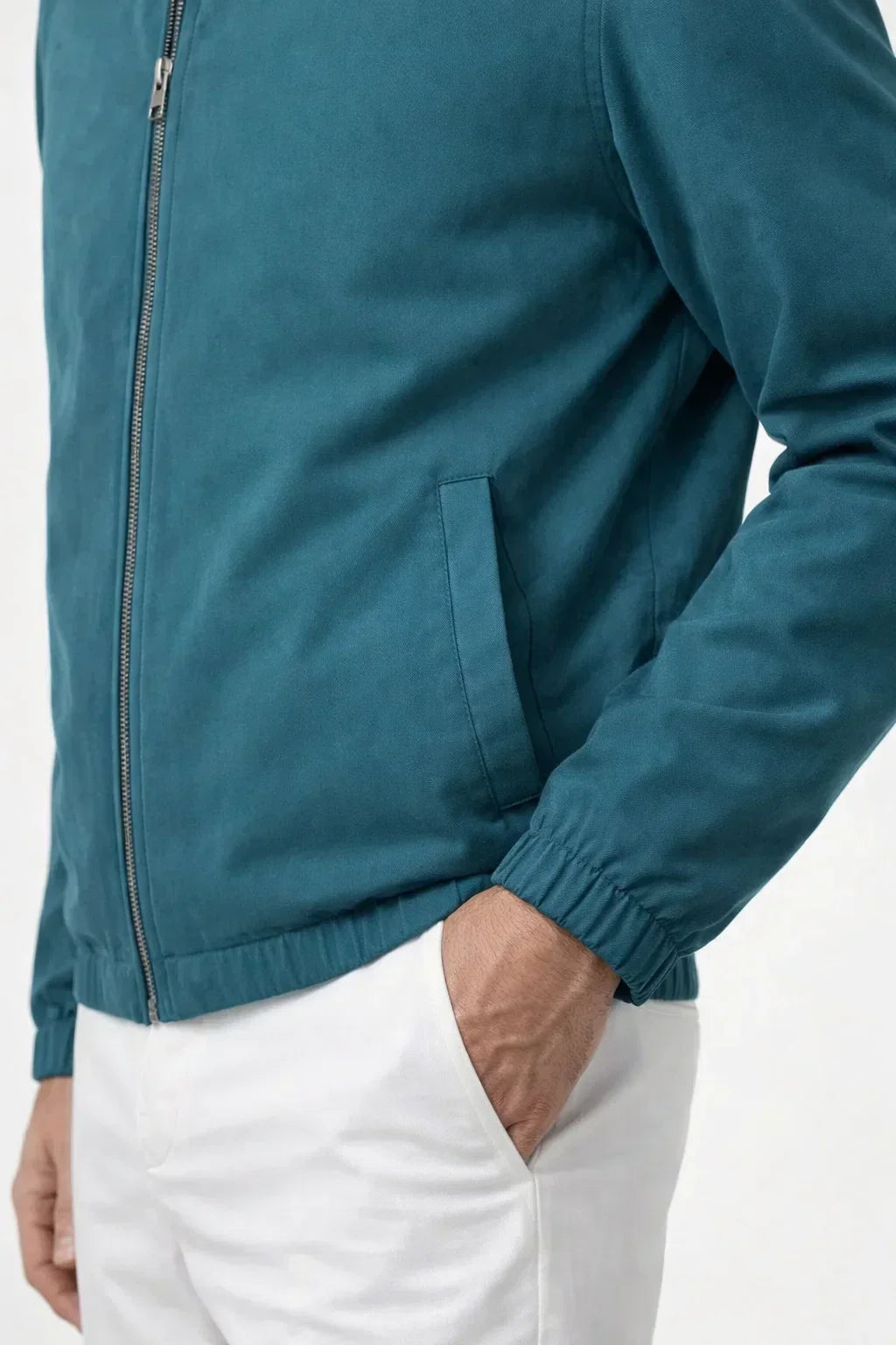 CHAQUETA TÉCNICA VERDE AZULADO