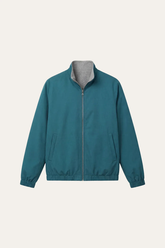 CHAQUETA TÉCNICA VERDE AZULADO
